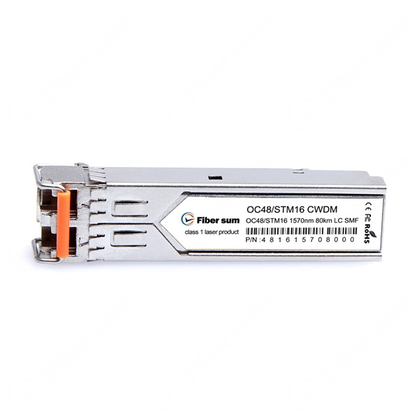 Cisco ONS-SE-2G-1570 Compatible OC-48-CWDM 80KM 1570nm SMF DOM OC-48/STM-16 SFP Transceiver Module